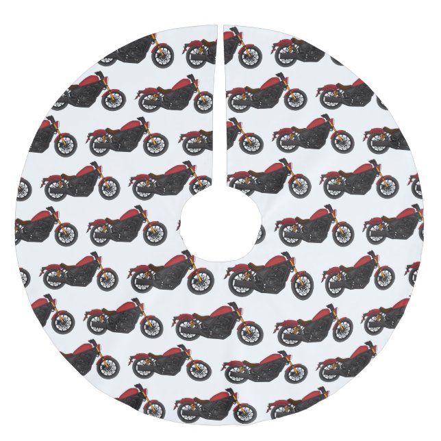 Jupon De Sapin En Polyester Brossé Moto de style cruiser cool (Devant)