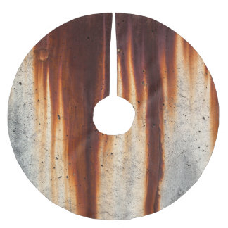 Jupon De Sapin En Polyester Brossé Mur de grunge rouillé : Sabot texturé