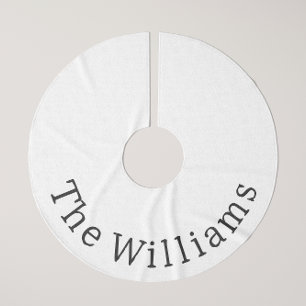 Jupon De Sapin En Polyester Brossé Noël Boho moderne avec le nom Arbre Jupe