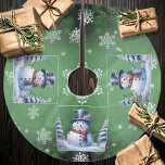 Jupon De Sapin En Polyester Brossé Noël de la forêt d'hiver | Green<br><div class="desc">Ajoutez une touche élégante à votre sapin de Noël en cette saison de fêtes avec une jupe d'arbre de Noël Snowman de la forêt verte d'hiver. La conception de la jupe d'arbre comprend un bonhomme de neige mignon dans un chapeau et foulard de charme debout dans une scène de forêt...</div>