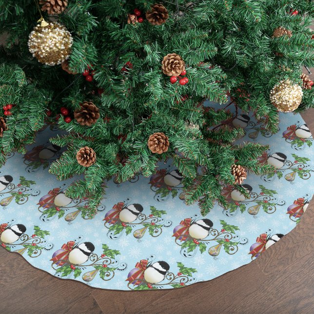 Jupon De Sapin En Polyester Brossé Noël de poulet d'hiver (Créateur téléchargé)