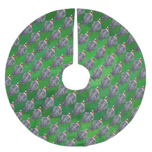 Jupon De Sapin En Polyester Brossé Noël d'éléphant