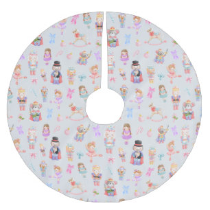 Jupon De Sapin En Polyester Brossé Noël des noisettes