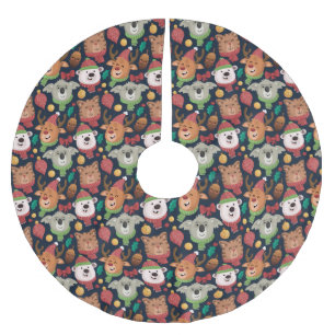 Jupon De Sapin En Polyester Brossé Noël drôle