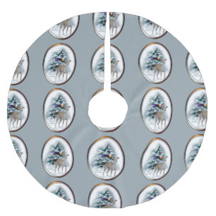 Jupon De Sapin En Polyester Brossé Noël Greyhound italien