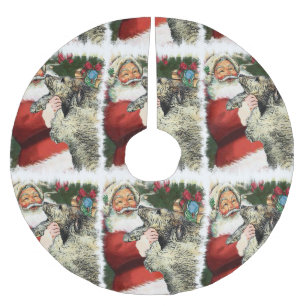 Jupon De Sapin En Polyester Brossé Noël irlandais Wolfhound