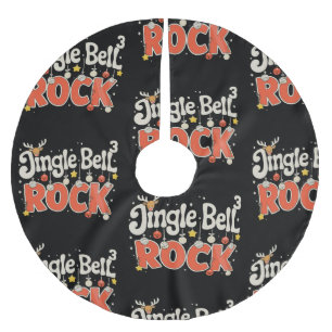 Jupon De Sapin En Polyester Brossé Noël Jingle Bells 3 Math Rock Xmas Vacances