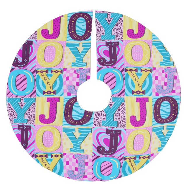 Jupon De Sapin En Polyester Brossé Noël Y2K (Devant)