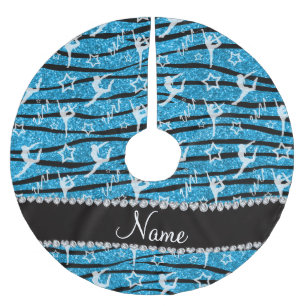 Jupon De Sapin En Polyester Brossé Nom ciel bleu gymnastique parties scintillant zèbr