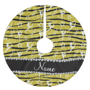 Jupon De Sapin En Polyester Brossé Nom pastel jaune gymnastique parties scintillant z