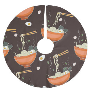 Jupon De Sapin En Polyester Brossé Nouilles Ramen : Graphiques Vintages