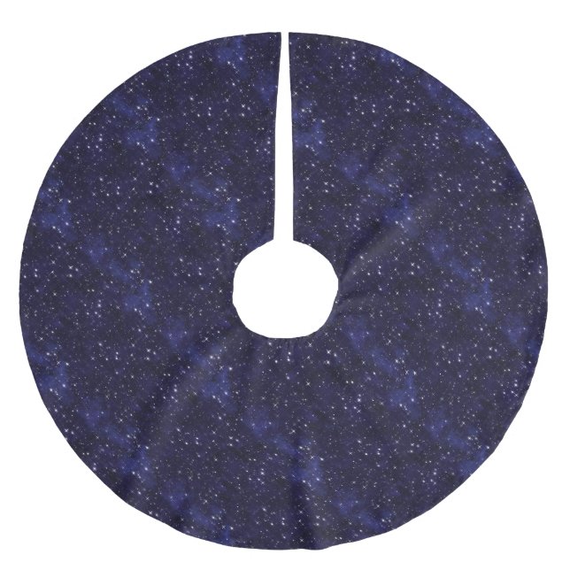 Jupon De Sapin En Polyester Brossé Nuit étoilée (Devant)