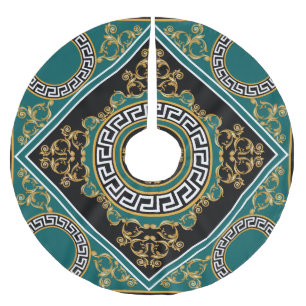 Jupon De Sapin En Polyester Brossé Or baroque : Elégance noire