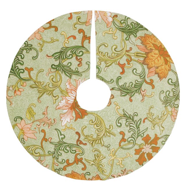 Jupon De Sapin En Polyester Brossé Ornement chinois vintage Jones Flowers (Devant)