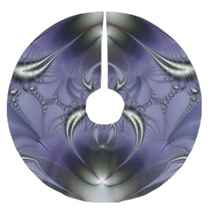 Jupon De Sapin En Polyester Brossé Ornement Violet d'Art Abstrait