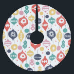 Jupon De Sapin En Polyester Brossé Ornements rétro<br><div class="desc">Transformez votre sapin de Noël en un centre nostalgique avec notre jupe rétro de Noël ornementé ! Dotée d'un design dynamique du milieu du siècle, d'ornements classiques et d'un message "Joyeuses fêtes", cette jupe reflète l'esprit festif des années 1960. Il ajoute une touche de charme vintage à votre décor de...</div>