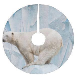Jupon De Sapin En Polyester Brossé Ours polaire : Zoo Habitat Aperçu