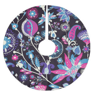 Jupon De Sapin En Polyester Brossé Paisley moderne : motif traditionnel oriental.