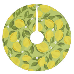 Jupon De Sapin En Polyester Brossé Papier peint coloré citrons dessinés à la main