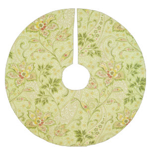 Jupon De Sapin En Polyester Brossé Papier peint floral classique : Vieille Élégance
