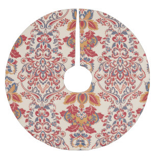 Jupon De Sapin En Polyester Brossé Papier peint Vintage baroque Floral