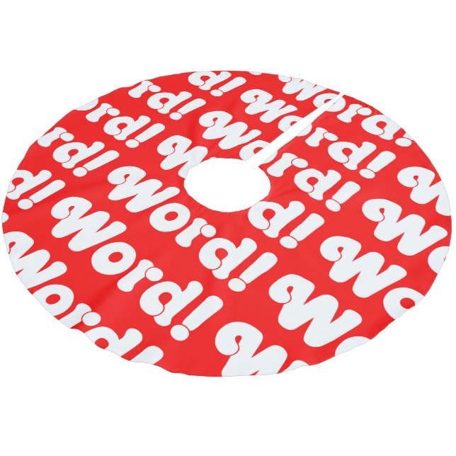 Jupon De Sapin En Polyester Brossé Parole ! (Angle)