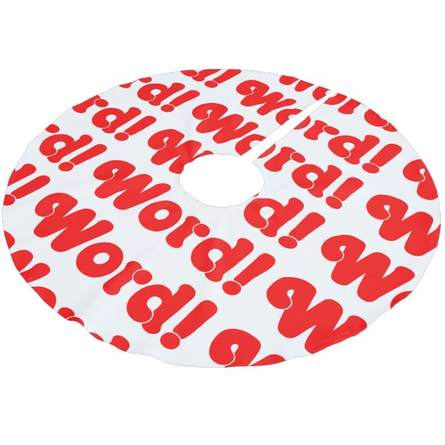 Jupon De Sapin En Polyester Brossé Parole ! (Angle)