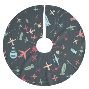 Jupon De Sapin En Polyester Brossé Patters de l'aviation