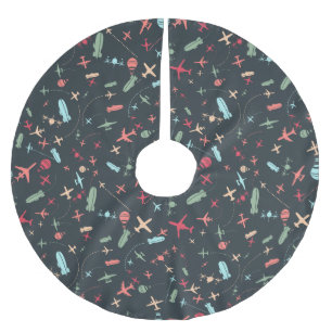 Jupon De Sapin En Polyester Brossé Patters de l'aviation