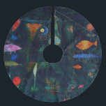 Jupon De Sapin En Polyester Brossé Paul Klee Fish Magic Peinture Abstraite Art graphi<br><div class="desc">Cette célèbre peinture est de l'artiste abstrait Paul Klee,  bauhaus,  qui présente le modernisme avec des poissons abstraits nageant à travers un océan bleu noir. Un art graphique abstrait la peinture expressionniste.</div>