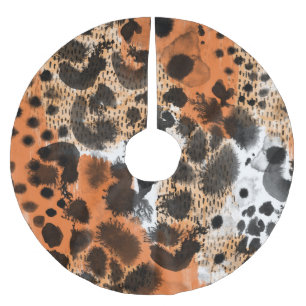 Jupon De Sapin En Polyester Brossé Peau animale : motif léopard créatif.