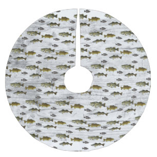 Jupon De Sapin En Polyester Brossé Pêche Thématique Walleye Bass Crappie Angler Homme