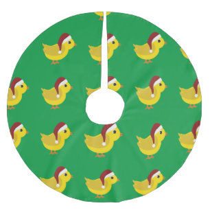 Jupon De Sapin En Polyester Brossé Père Noël chick