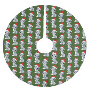 Jupon De Sapin En Polyester Brossé Père Noël Kitten