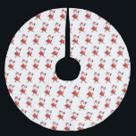 Jupon De Sapin En Polyester Brossé Père Noël Penguin Prêt pour Noël<br><div class="desc">Un adorable Père Noël de pingouin prêt pour le réveillon de Noël avec des amis et la famille.</div>