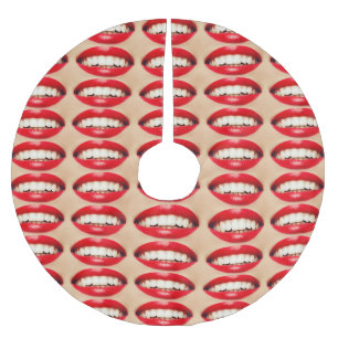 Jupon De Sapin En Polyester Brossé Perfect Smile Femme Fatale Pop-art