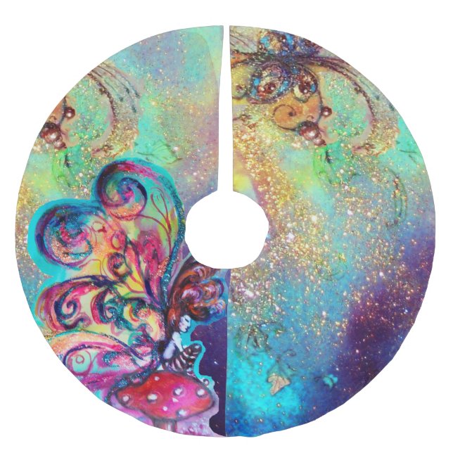 JUPON DE SAPIN EN POLYESTER BROSSÉ PETITE ELLE DE CHAMPIGNONS (Devant)