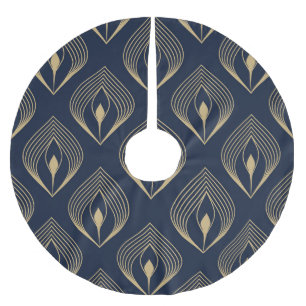 Jupon De Sapin En Polyester Brossé Plume de paon : Paisley floral