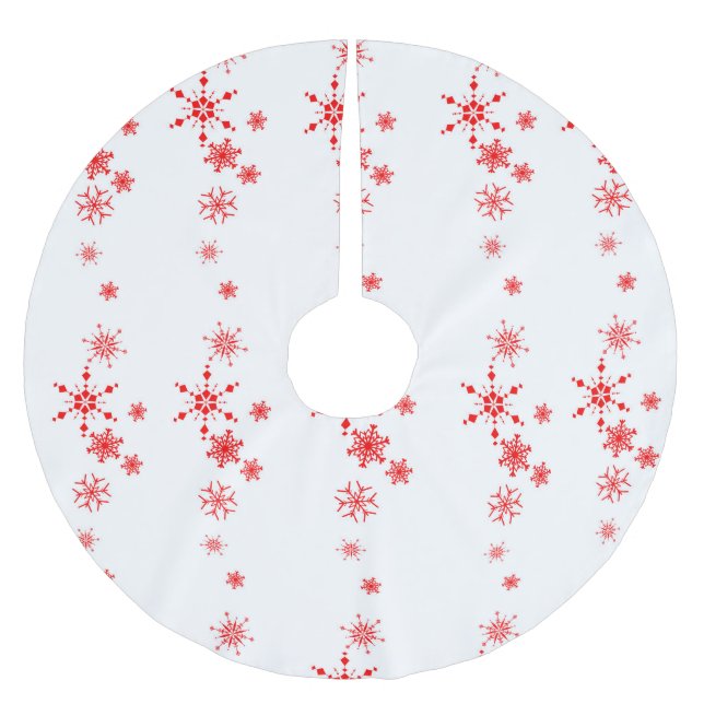 Jupon De Sapin En Polyester Brossé Pneus Jupe Arbre de Noël (Devant)