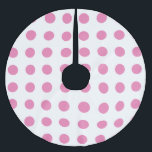 Jupon De Sapin En Polyester Brossé Pois vintage rose blanc couleur rétro classique<br><div class="desc">Style rétro vintage Design Extraordinaire</div>