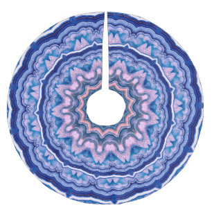 Jupon De Sapin En Polyester Brossé Porte blanche rose bleu Boho Mandala