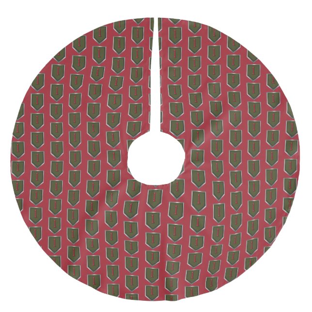 Jupon De Sapin En Polyester Brossé Première division d'infanterie  (Devant)