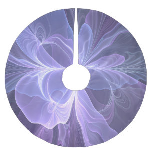 Jupon De Sapin En Polyester Brossé Purple Abstrait moderne fractal