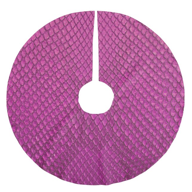 Jupon De Sapin En Polyester Brossé Python rose : Texture de la peau de serpent. (Devant)