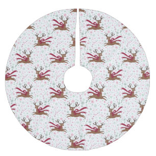 Jupon De Sapin En Polyester Brossé Renne rétro atomique style vintage milieu du siècl