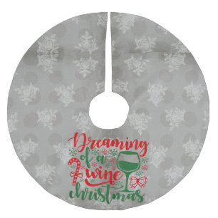 Jupon De Sapin En Polyester Brossé Rêver un Noël de vin