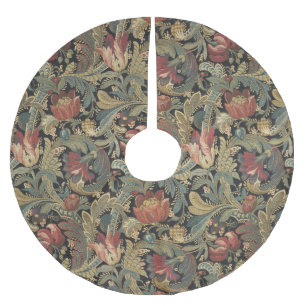 Jupon De Sapin En Polyester Brossé Riche brocart de tapisserie florale antique victor