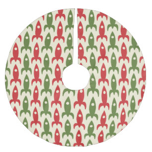 Jupon De Sapin En Polyester Brossé Roquettes rétro Vintage les années 50 Motif du mil