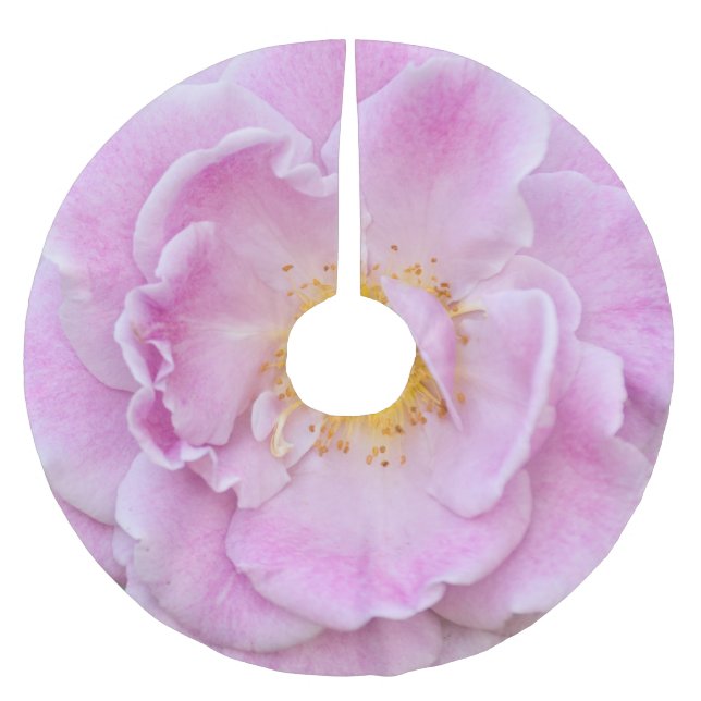 Jupon De Sapin En Polyester Brossé Rose (Devant)