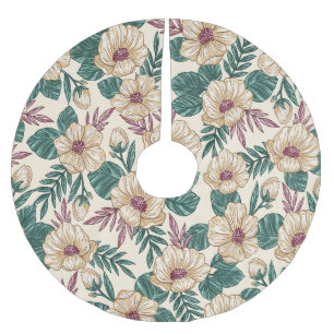 Jupon De Sapin En Polyester Brossé Rose